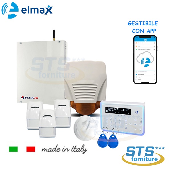 KIT Centrale Allarme 8 Zone GSM/GPRS + Tastiera